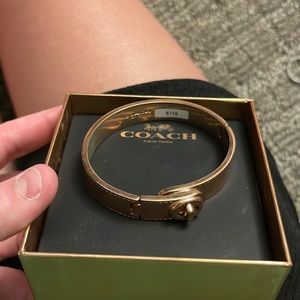 Coach gold rose bracelet